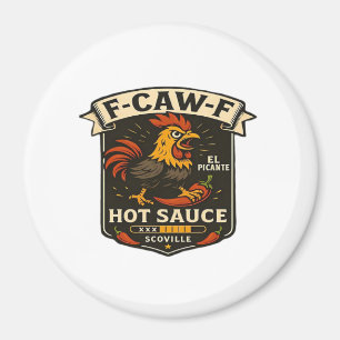 Imán Humor de Cuervo Divertido Gótico F-Caw-F
