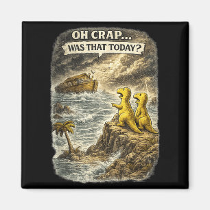 Imán Humor de dinosaurio cristiano Jesús Dinos Diseño I