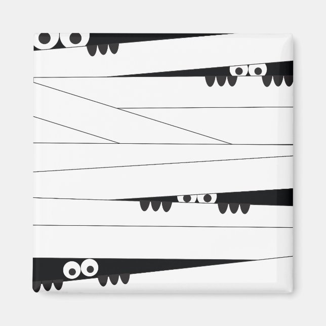 Imán Humor de Halloween de la mamá de la piel blanca ne (Frente)