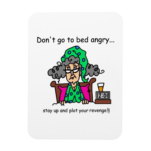 Imán Humor de la hora de acostarse (Vertical)