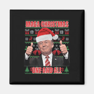 Imán Humor de los Navidades de Santa Trump Nochebuena 1