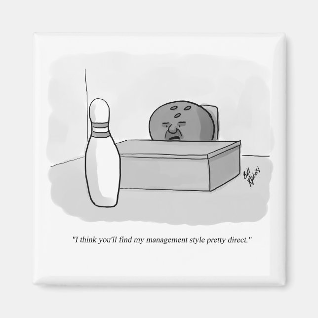 Imán Humor de los Personalizados de administración y li (Frente)