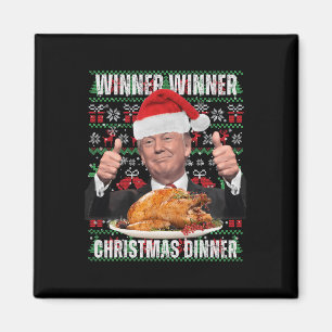 Imán Humor de Navidades de Santa Trump Nochebuena 3
