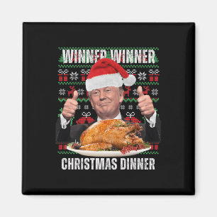 Imán Humor de Navidades de Santa Trump Nochebuena 4