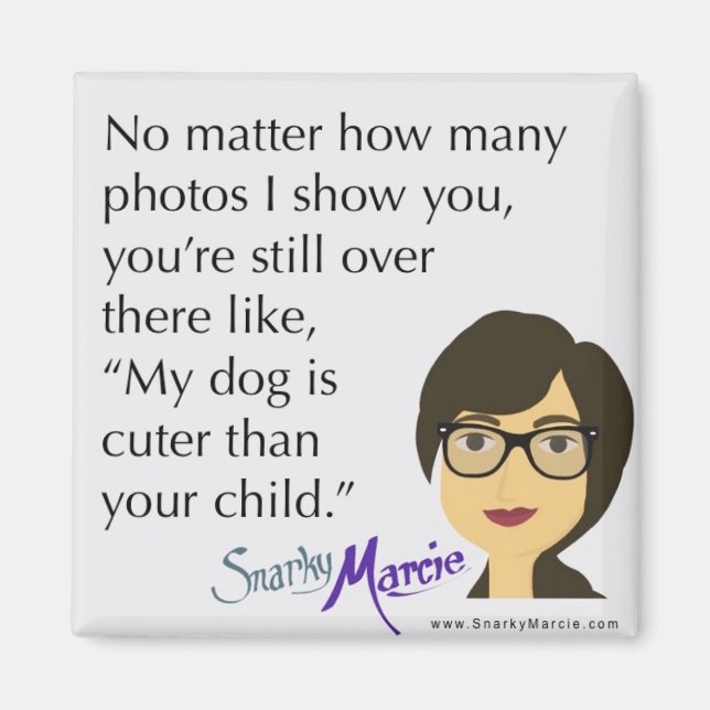 Imán Humor de perro (Frente)