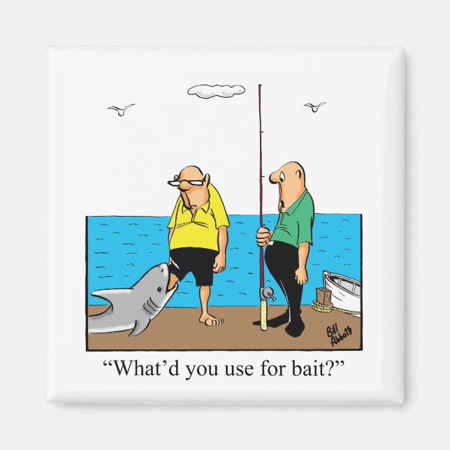Imán Humor de pesca divertidísima (Frente)