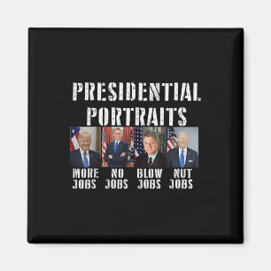 Imán Humor de retratos presidenciales en Trump