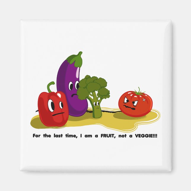 Imán Humor de tomate (Frente)