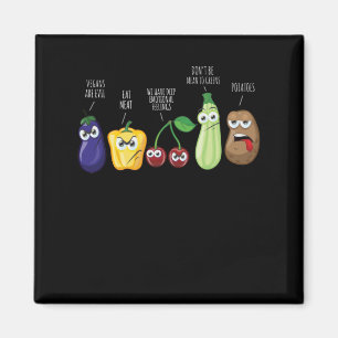 Imán Humor de verduras divertidas citas sarcásticas