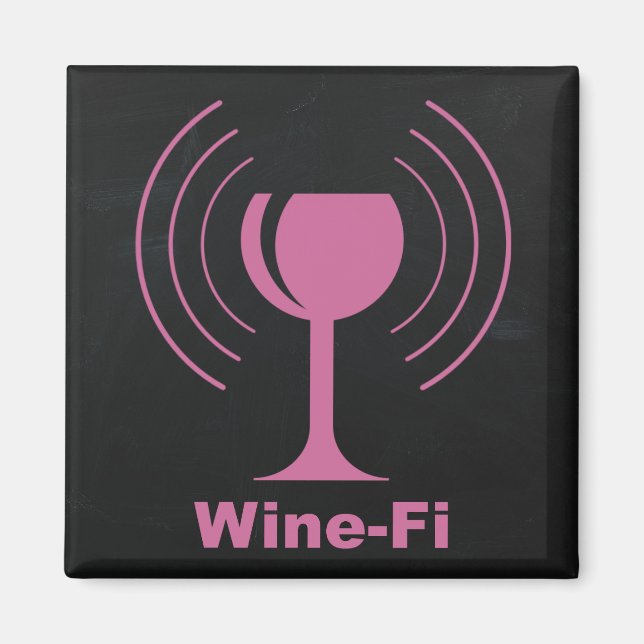Imán Humor de Wine-Fi Lover (Frente)
