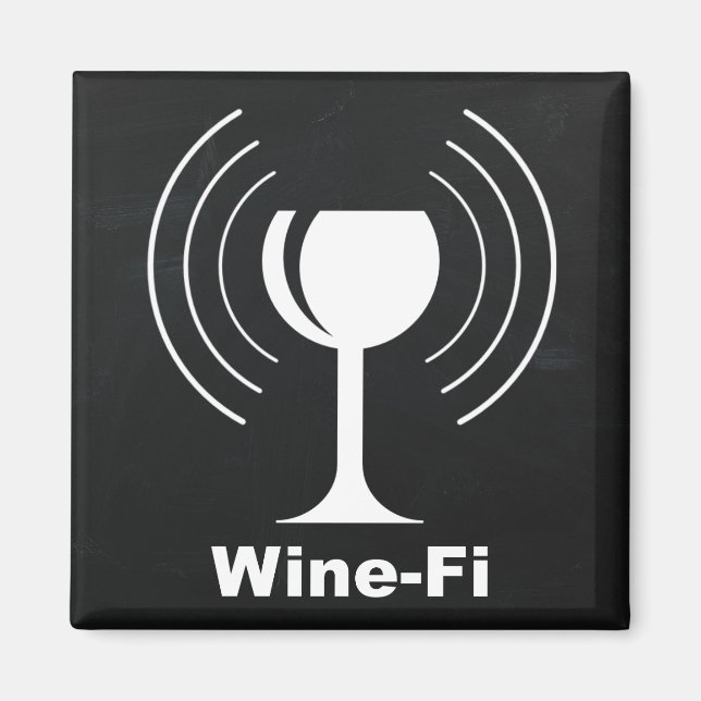 Imán Humor de Wine-Fi Lover (Frente)