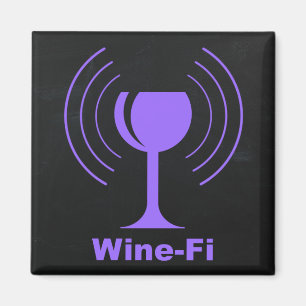 Imán Humor del amante del vino Vino-Fi