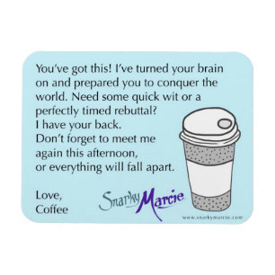 Imán Humor del café
