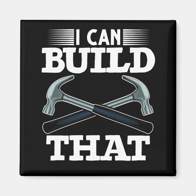 Imán Humor del carpintero del trabajador de la madera p (Frente)