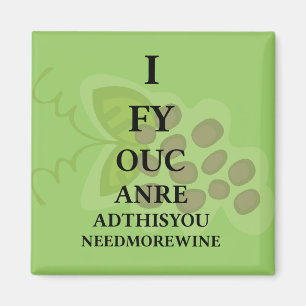 Imán Humor del vino