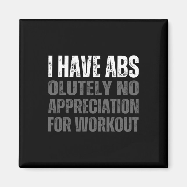 Imán Humor divertido de Abs (Frente)