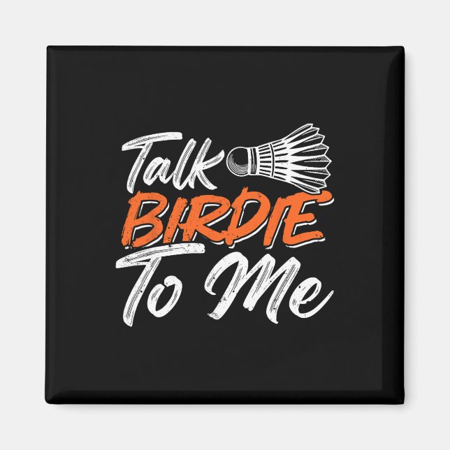 Imán Humor divertido de Badminton Frasco de Smash Birdi (Frente)