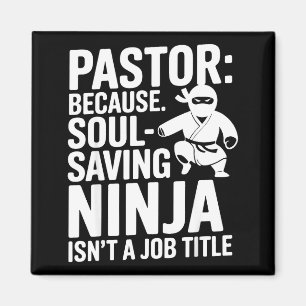 Imán Humor divertido de pastor, fe cristiana, chiste de