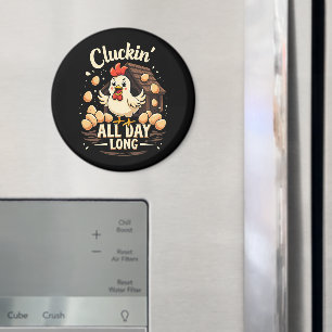 Imán Humor divertido de pollo Rústico Vida de granja
