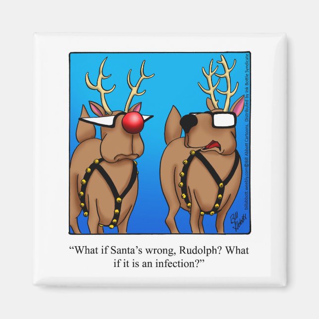 Imán Humor impertinente para Navidades de Stuffer (Frente)