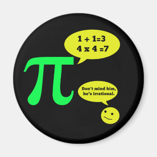 Imán Humor irracional del pi