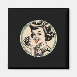 Imán Humor Oscuro Vintage Retro Funny Clic - Bug Licker