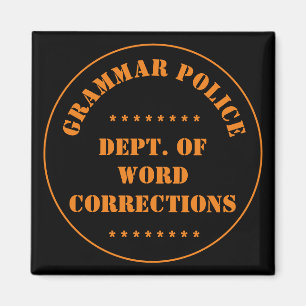 Imán Humor policial gramatical