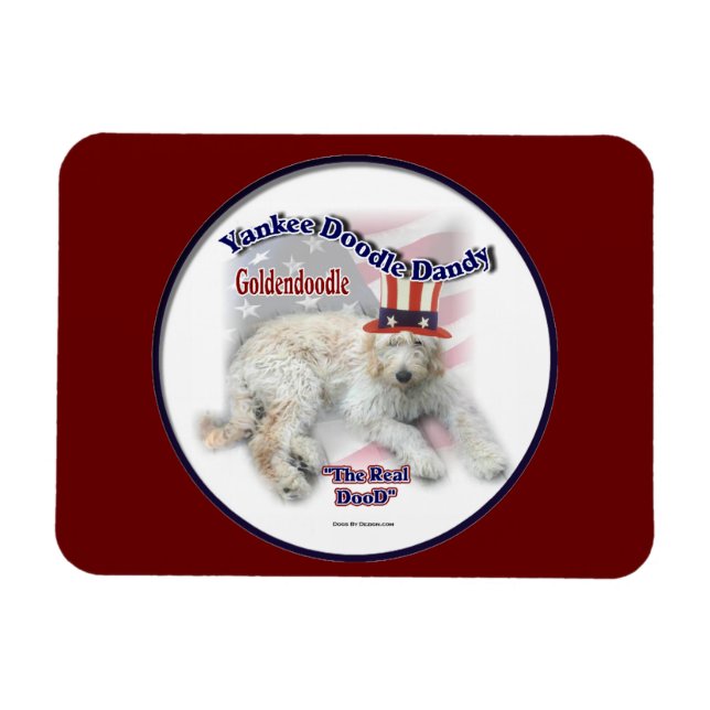 Imán Humor político de Goldendoodle (Horizontal)