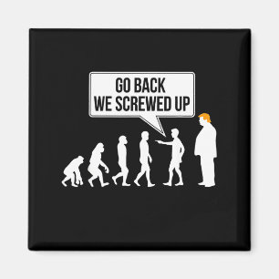 Imán Humor político divertido anti-Trump evolución