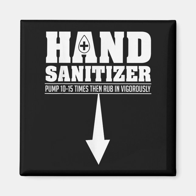 Imán Humor sanitizer divertido y sarcástico para adulto (Frente)