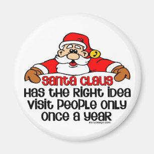Imán Humor social de Santa
