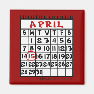 Imán Humor tributario del 15 de abril