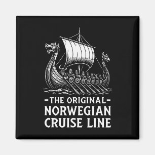 Imán Humor vikingo divertido de la línea de cruceros no