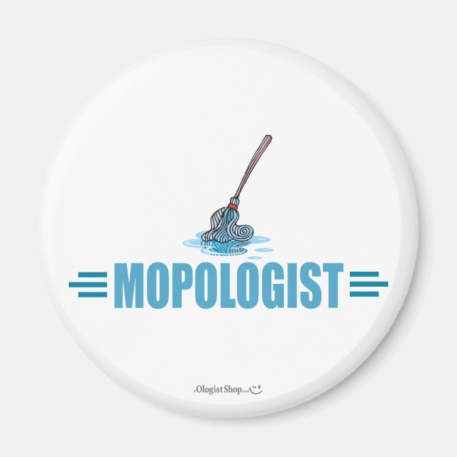 Imán Humorística Mop Mopping (Frente)