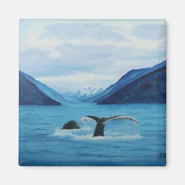 Imán Humpback Haven Magnet (Frente)