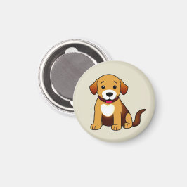 Imán Hund Braun, sitzend - 