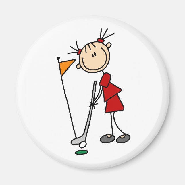 Imán Hundiendo El Putt De La Bolsa Verde (Frente)