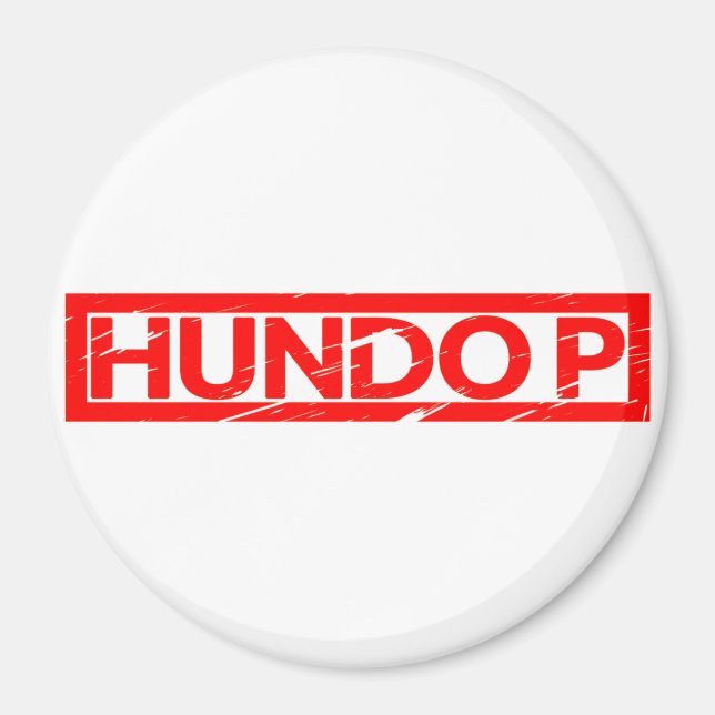 Imán Hundo P Stamp (Frente)