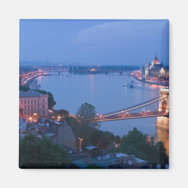 Imán HUNGRÍA, Budapest: Puente de Szechenyi (Cadena), 2 (Frente)