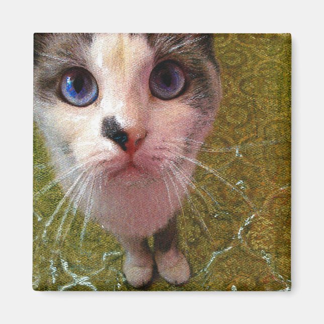 Imán Hungry Cat Fridge Magnet (Frente)