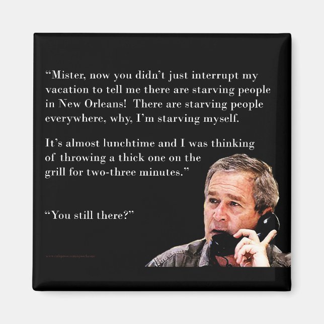 Imán Hungry George W. Bush (Frente)