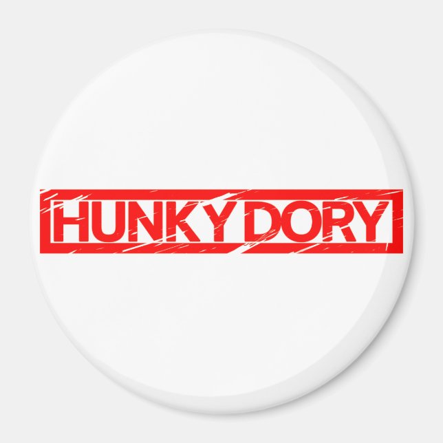 Imán Hunky Dory Stamp (Frente)