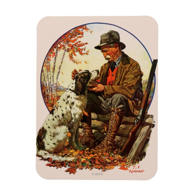 Imán Hunter y Spaniel (Vertical)