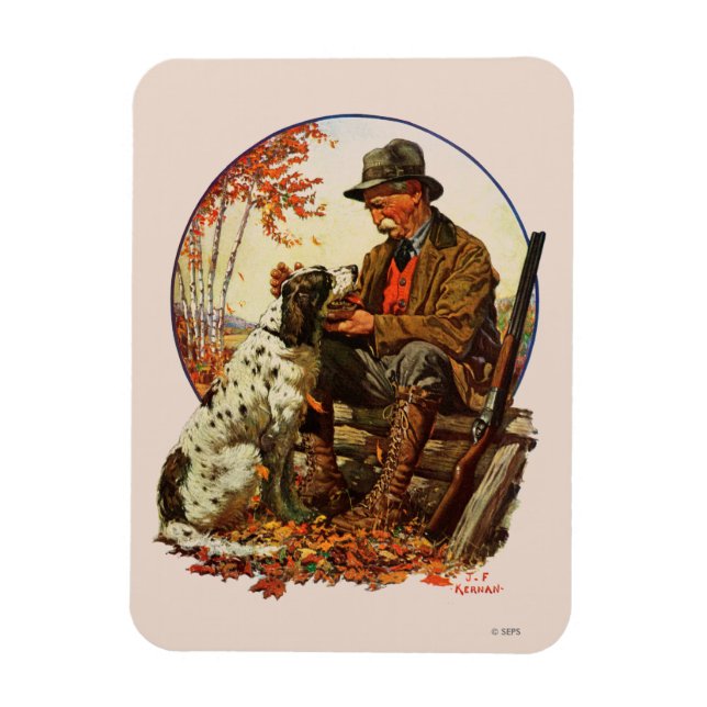 Imán Hunter y Spaniel (Vertical)
