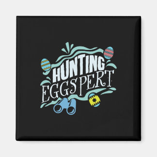 Imán Hunting Eggspert Easter Bunny Egg 