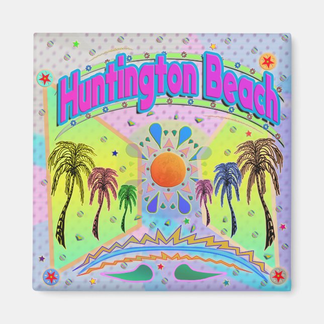 Imán Huntington Beach Calm Desire Magnet (Frente)