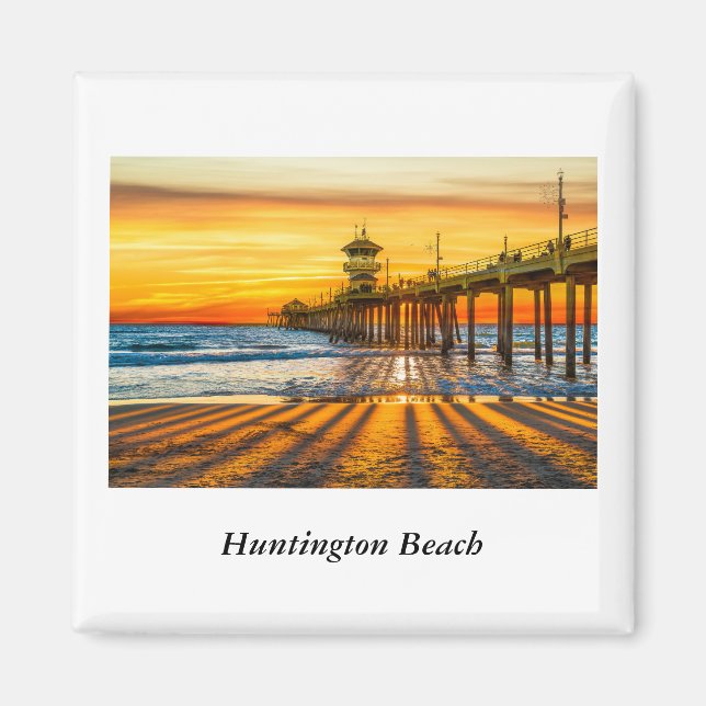 Imán Huntington Beach Pier Magnet (Frente)