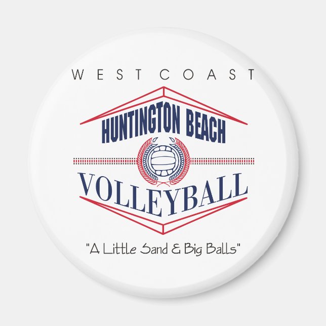 Imán Huntington Beach Volleyball Gift (Frente)