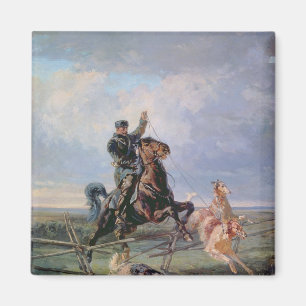 Imán Huntsman con los Borzois, 1872