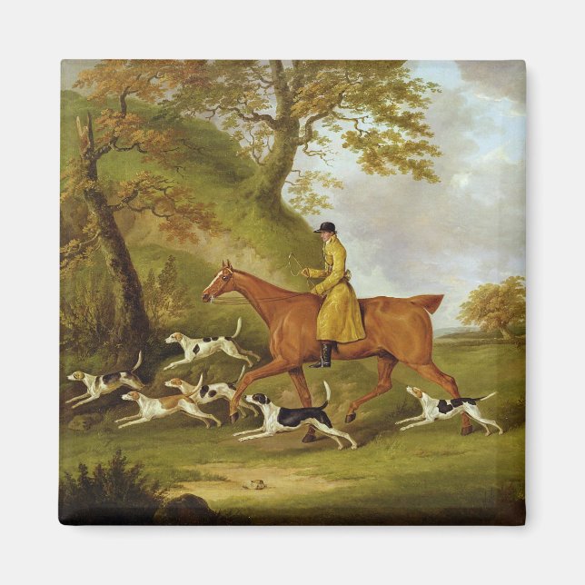 Imán Huntsman y Hounds, 1809 (aceite sobre lienzo) (Frente)